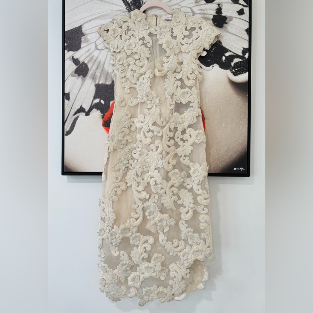 ZIMMERMANN Sensory Lace Velvet and Tulle Embroidered Midi Dress - Picture 6 of 16